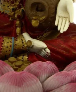 Statuetta Lakshmi Seduta su un fiore di Loto