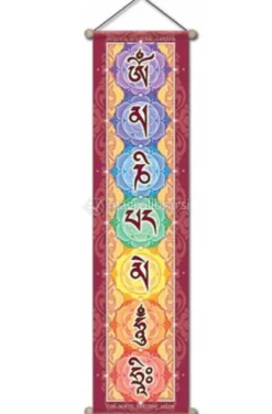 Stendardo con Mantra "Om Mani Padme Hum"