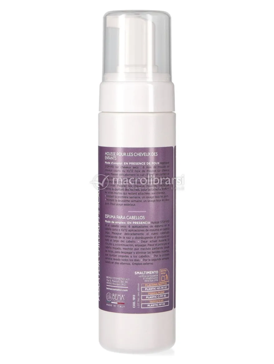 Stop Pid - Schiuma per Capelli con Olio di Neem e Oli Essenziali