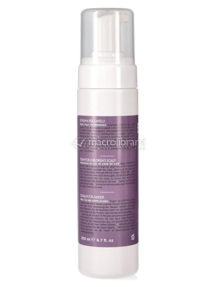 Stop Pid - Schiuma per Capelli con Olio di Neem e Oli Essenziali