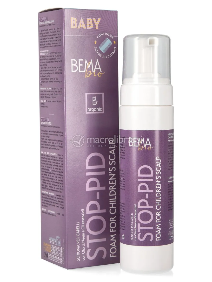 Stop Pid - Schiuma per Capelli con Olio di Neem e Oli Essenziali