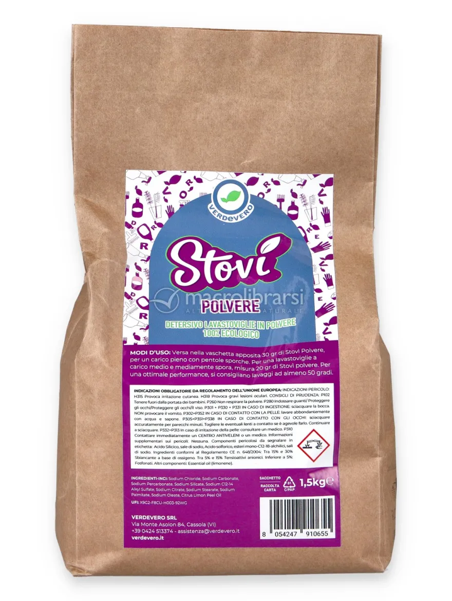 Stovì - Detersivo per Lavastoviglie Naturale in Polvere