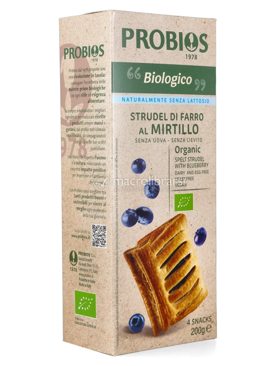 Strudel di Farro al Mirtillo