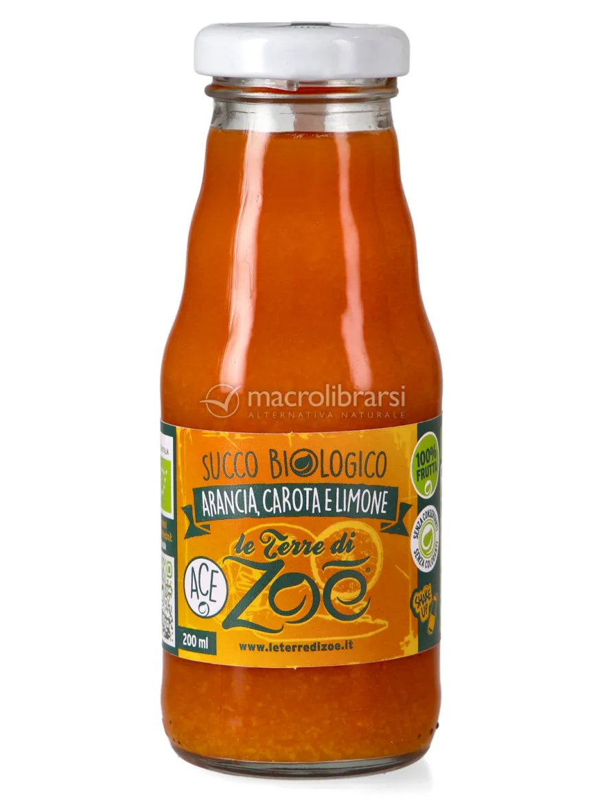 Succo Arancia, Carota e Limone - ACE Biologico - 200 ml