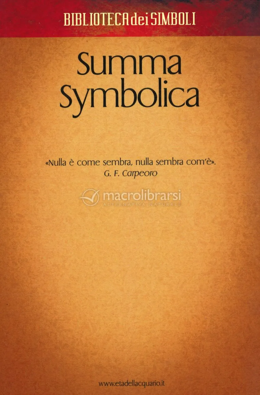 Summa Symbolica - Parte Terza - Volume 1