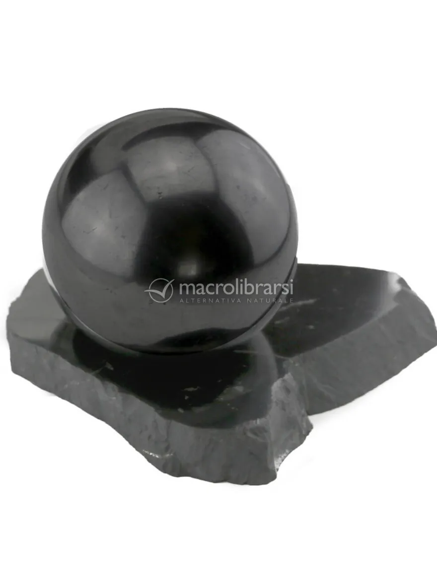 Supporto di Shungite Lucida per Sfera da 3 cm