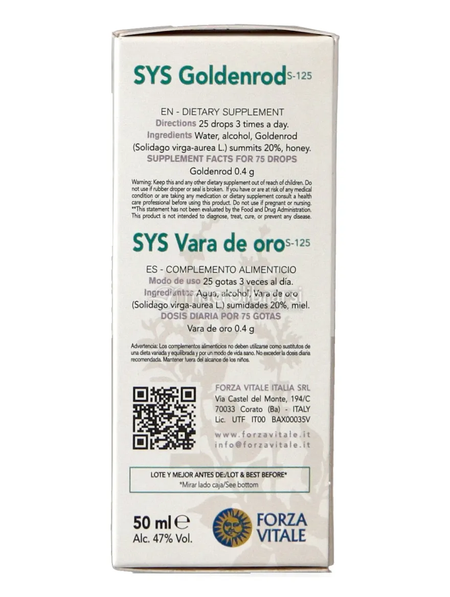 SYS Solidago - Integratore Spagirico di Solidago