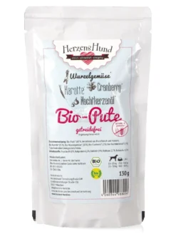 Tacchino Bio con Carote e Mirtillo Rosso Senza Cereali - 130g