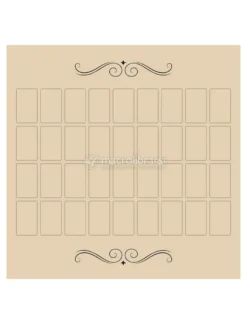 Tappetino per Tarocchi in Velluto - Grand Tableau Lenormand