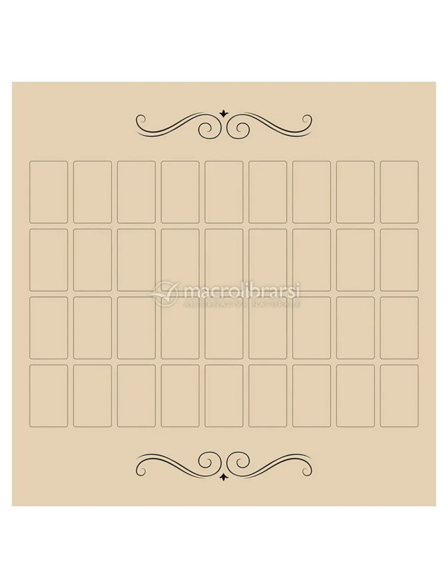 Tappetino per Tarocchi in Velluto - Grand Tableau Lenormand