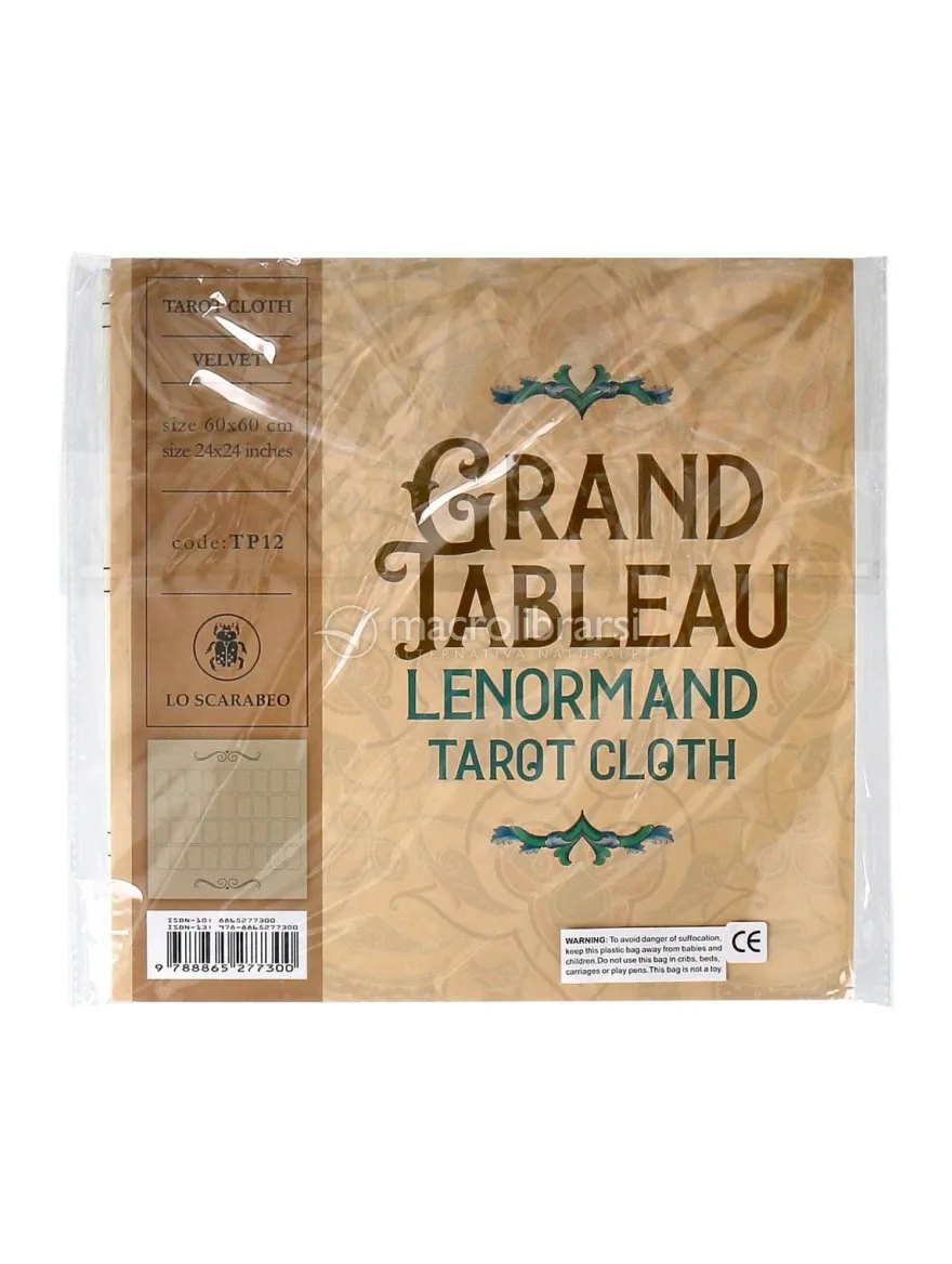 Tappetino per Tarocchi in Velluto - Grand Tableau Lenormand