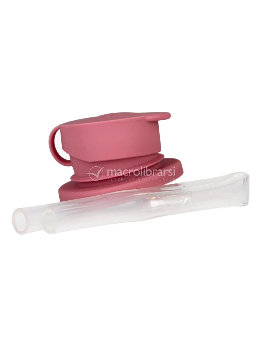 Tappo Sport con Cannuccia per Bottiglie Pura - Rosa