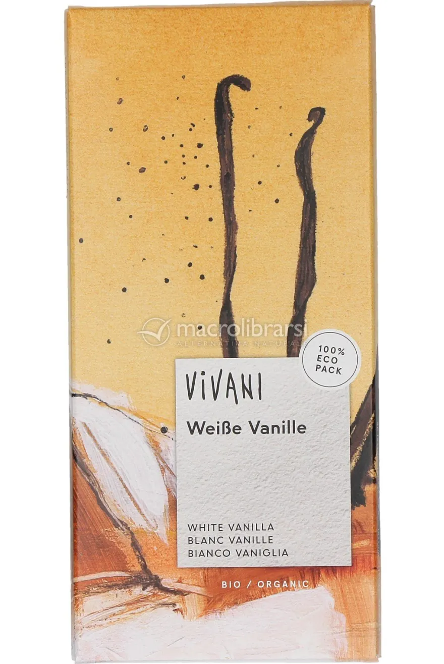 Tavoletta di Cioccolato Bianco alla Vaniglia Bio