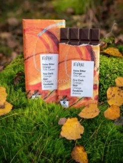 Tavoletta di Cioccolato Bio Extra Fondente Arancia