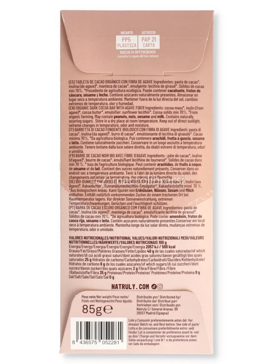Tavoletta di Cioccolato Fondente Bio - Chocolicious