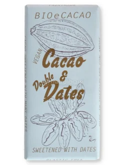 Tavoletta di Cioccolato Vegan con Cacao Biologico e Molti Datteri
