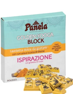Tavoletta Dolce "Ispirazione" con Granella di Cacao - Golden Yooga Block
