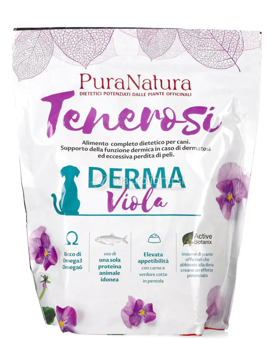 Tenerosi Derma Viola per Cani Adulti - Pesce