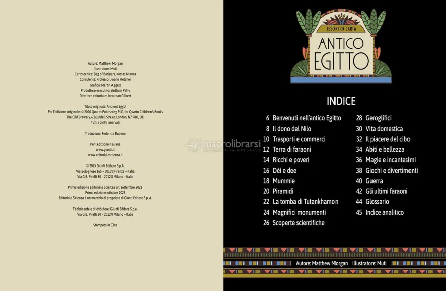 Tesori di Carta - Antico Egitto