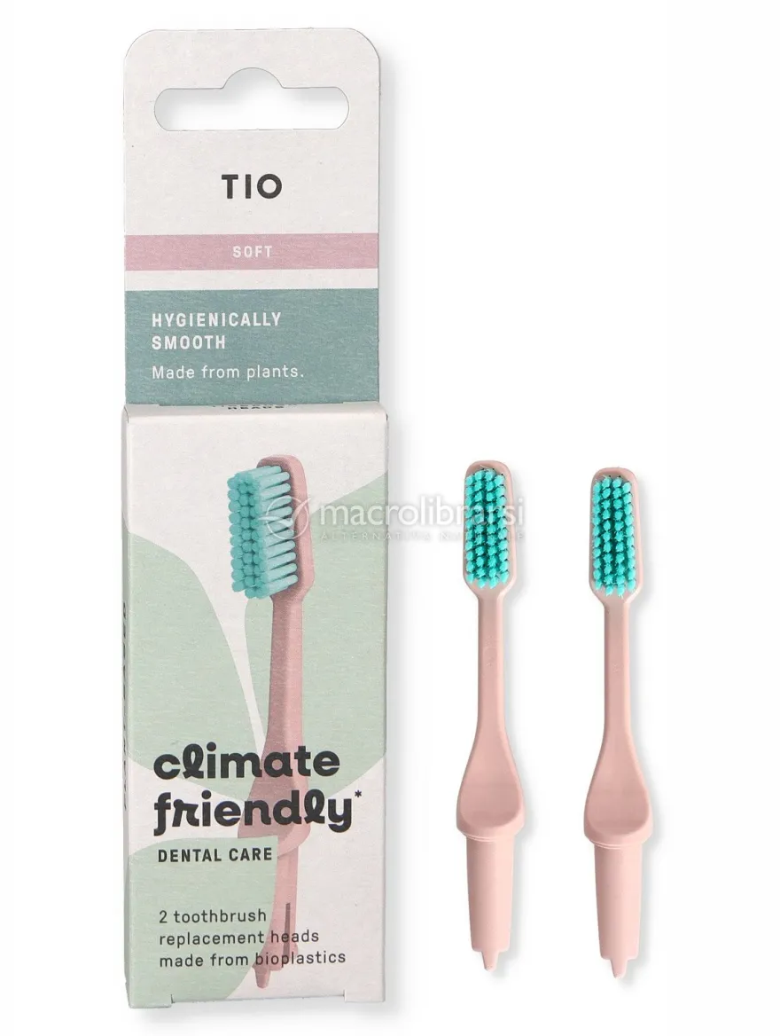 Testine di Ricambio per Spazzolino Tio - Morbide - rosa