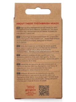 Testine Ricambio per Spazzolino Sonic Kids Georganics - 2 Pz