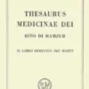 Thesaurus Medicinae Dei - Rito di Hamzur
