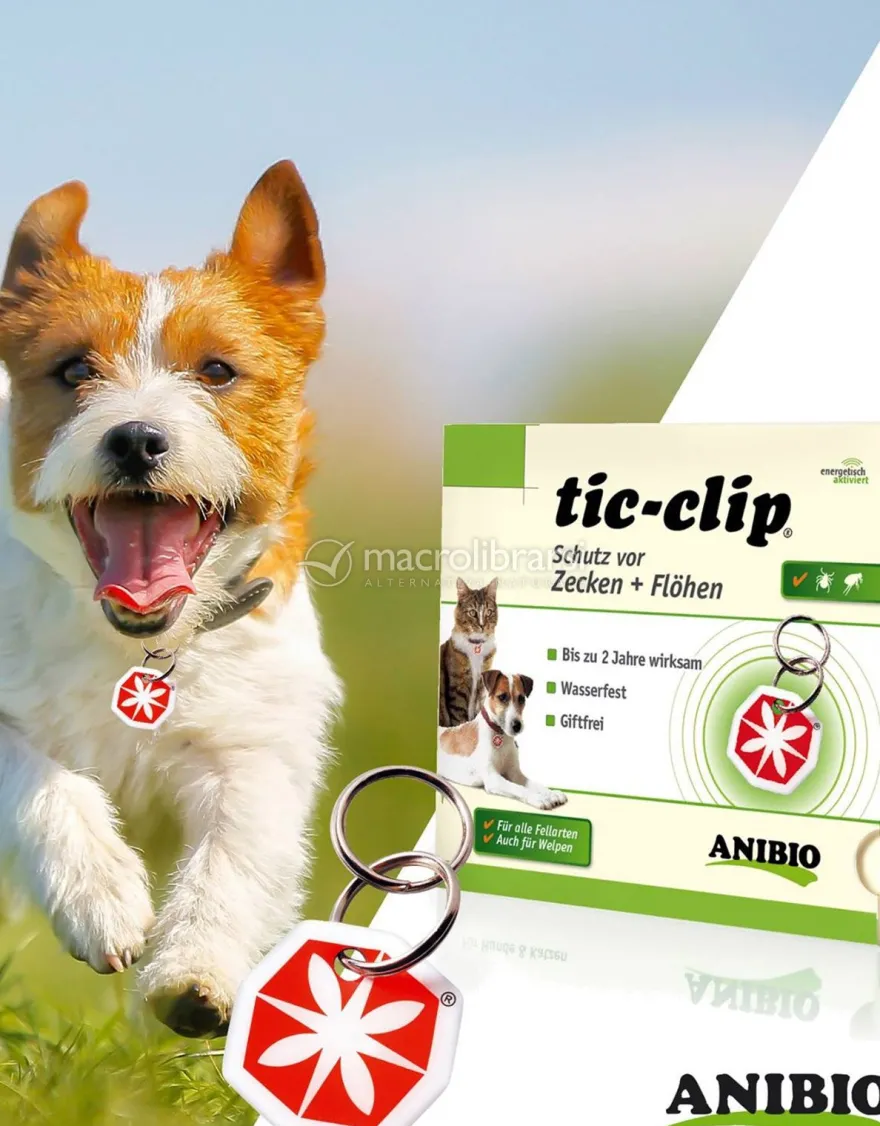 Tic Clip - Ciondolo Protezione contro Zecche e Pulci