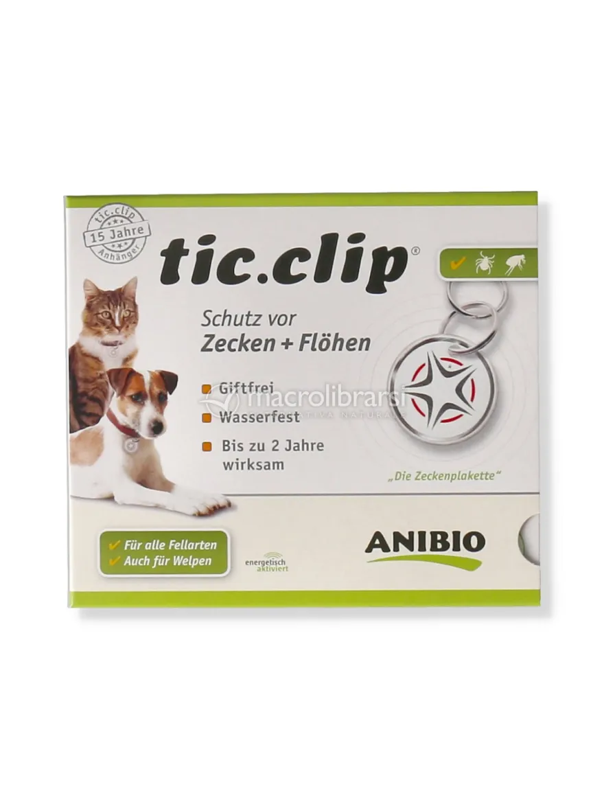 Tic Clip - Ciondolo Protezione contro Zecche e Pulci