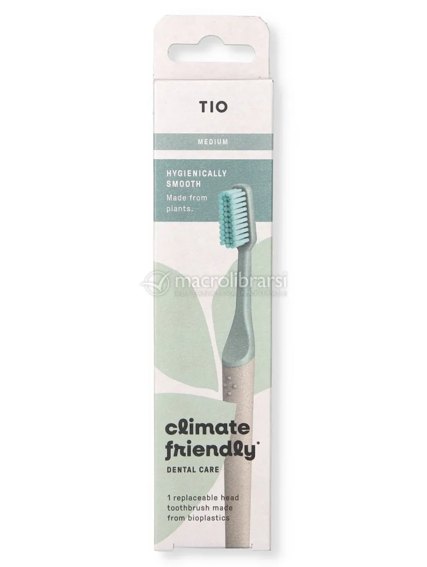 Tiobrush Spazzolino da Denti - Medio - Verde chiaro
