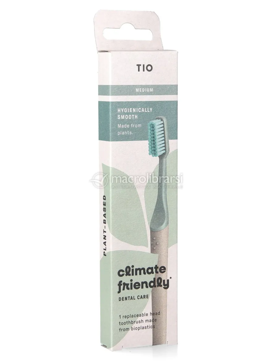 Tiobrush Spazzolino da Denti - Medio - Verde chiaro
