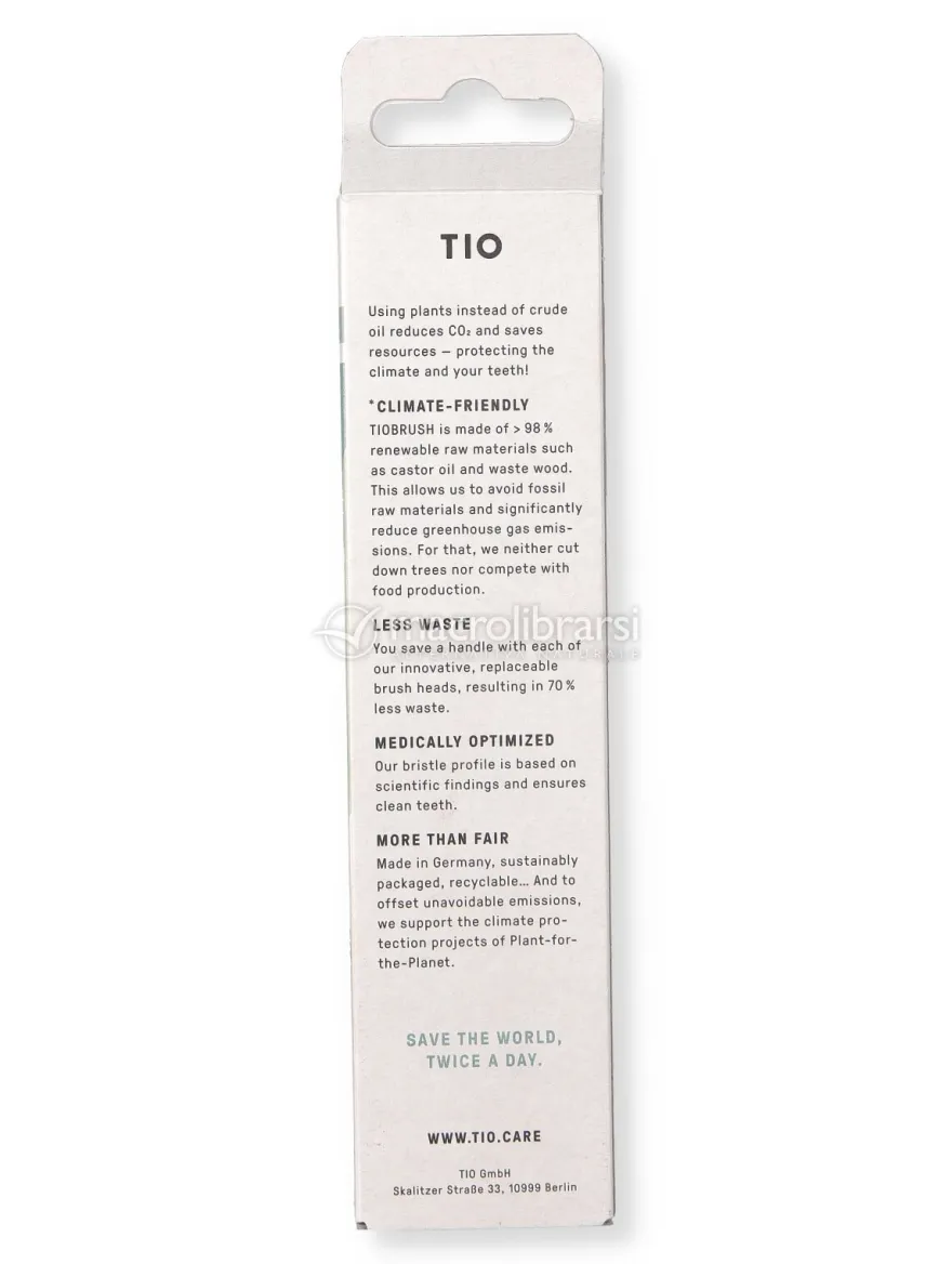Tiobrush Spazzolino da Denti - Medio - Verde chiaro