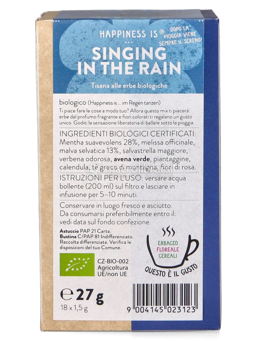 Tisana alle Erbe Biologiche - Singing in the Rain