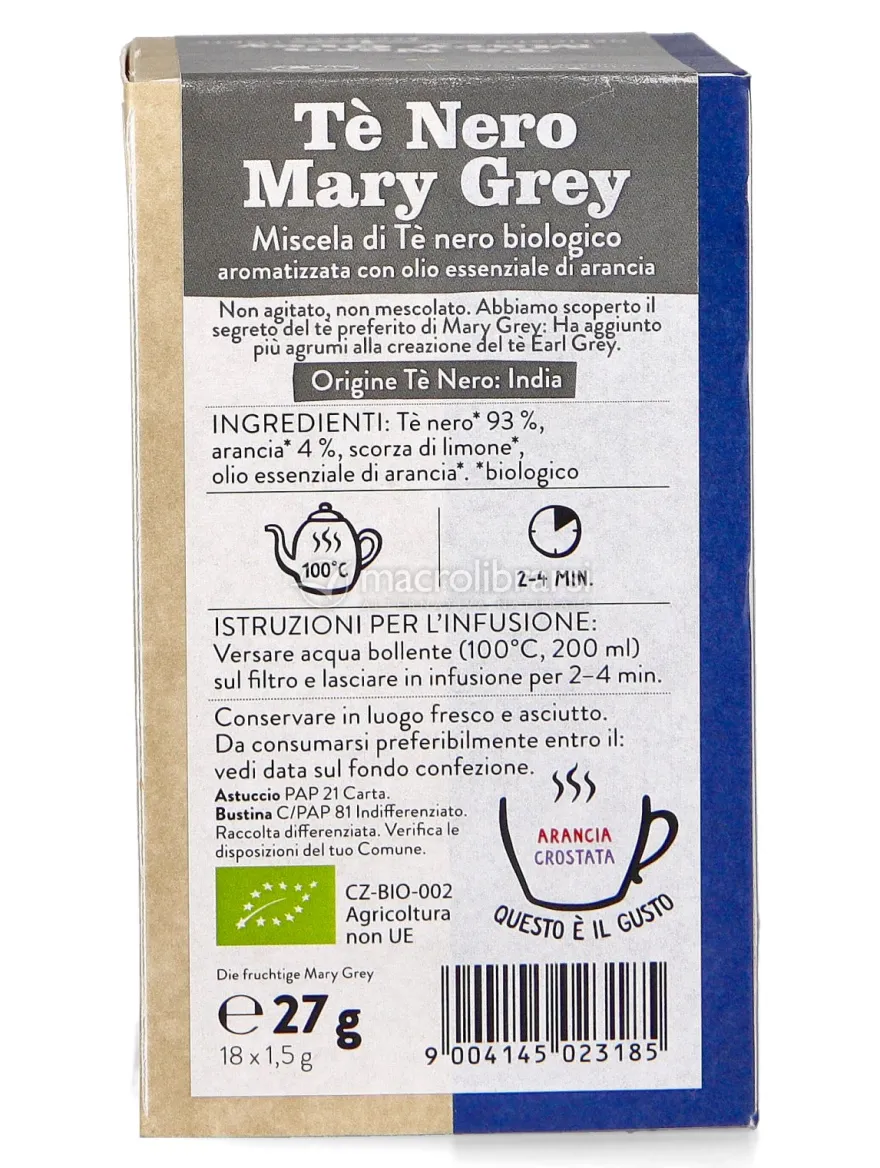 Tè Nero Biologico Mary Grey