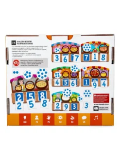Tombola Tattile dei Numeri Montessori