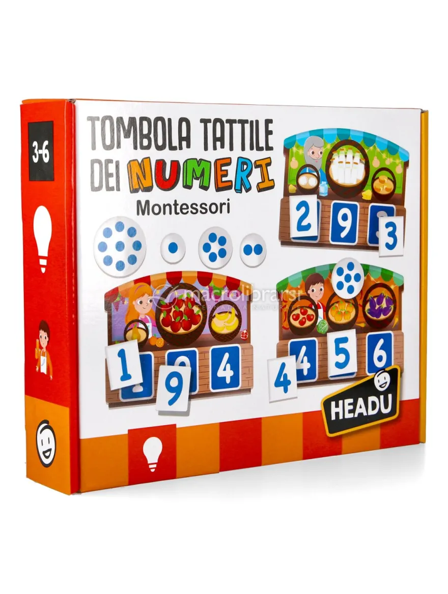 Tombola Tattile dei Numeri Montessori