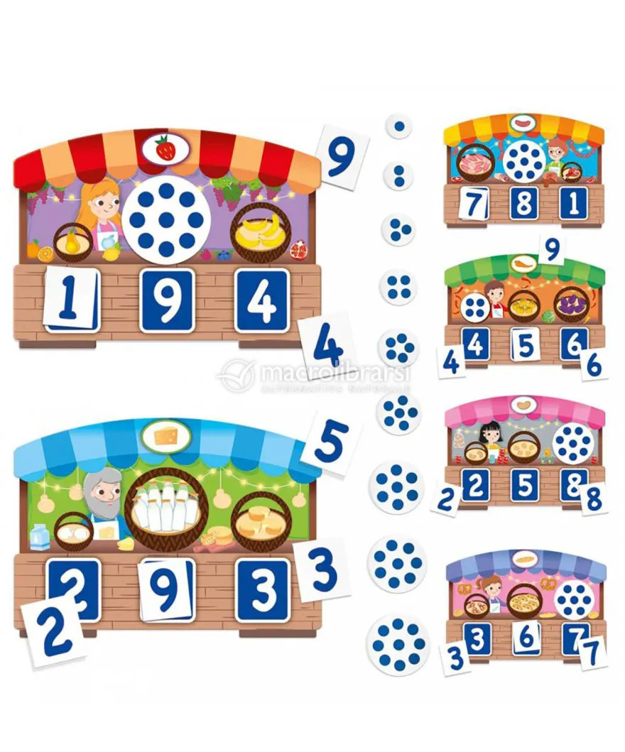 Tombola Tattile dei Numeri Montessori