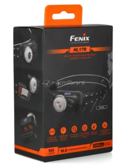Torcia Frontale Nera 500 Lumen