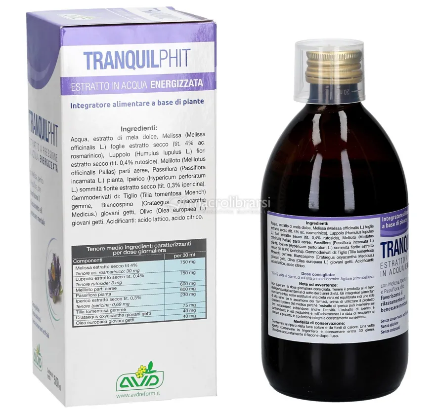 Tranquilphit - Estratto di Erbe in Acqua Energizzata