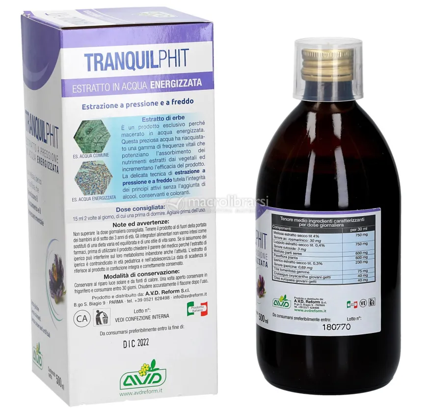Tranquilphit - Estratto di Erbe in Acqua Energizzata