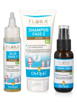 Trattamento Completo contro i Pidocchi Ovopid - Olio, Shampoo e Spray