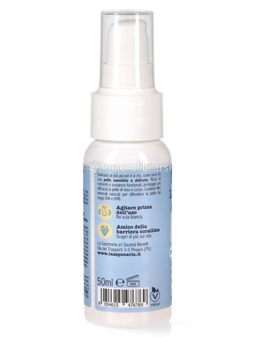 Travel Size Latte Solare Bio SPF 50+ Bimbi e Pelli Sensibili