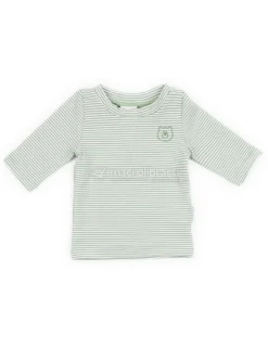 T-Shirt Mare Maniche Tre Quarti UV50+ - Blue Stripes Bear - 9/12m