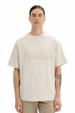 T-Shirt Uomo Oversize in Cotone Bio Bhajan - Betulla - S