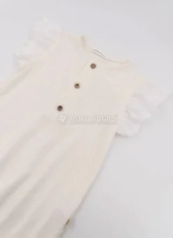 Tutina Estiva Bimba - Off White - 1m