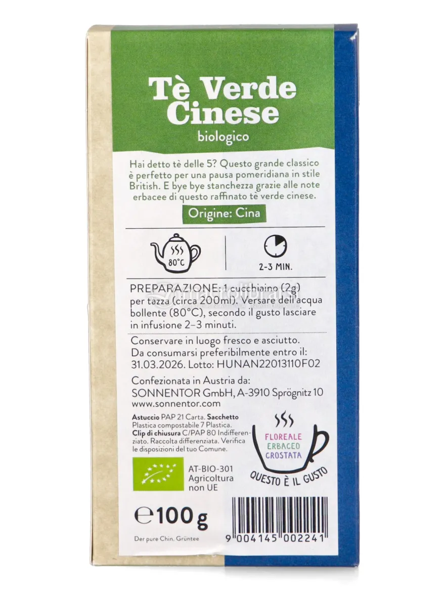 Tè Verde Cinese Bio - Sfuso