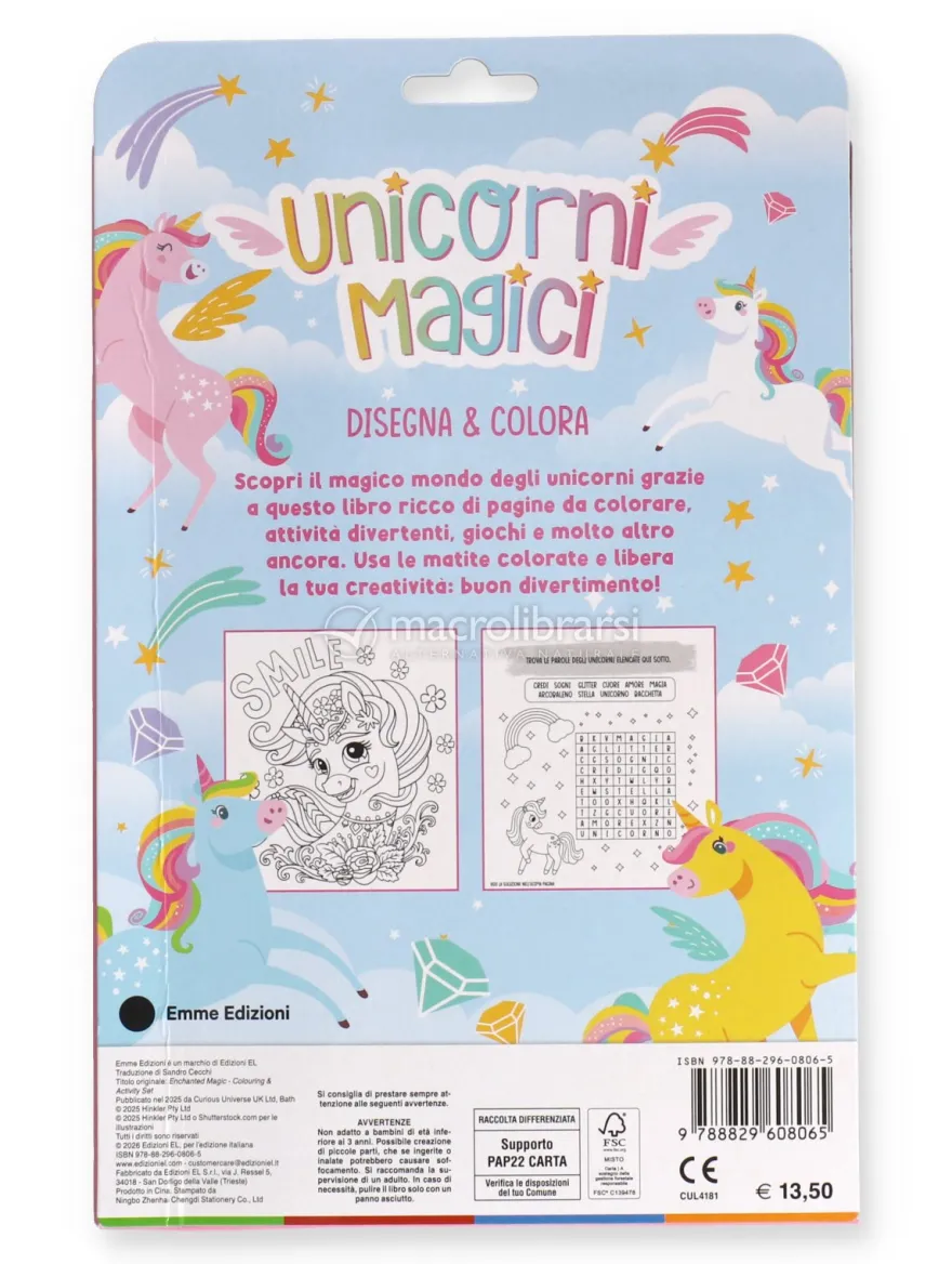 Unicorni Magici - Disegna e Colora