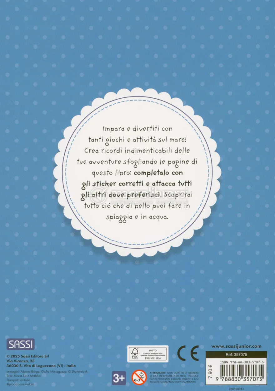 Vacanze al Mare - Sticker e Attività
