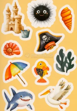 Vacanze al Mare - Sticker e Attività