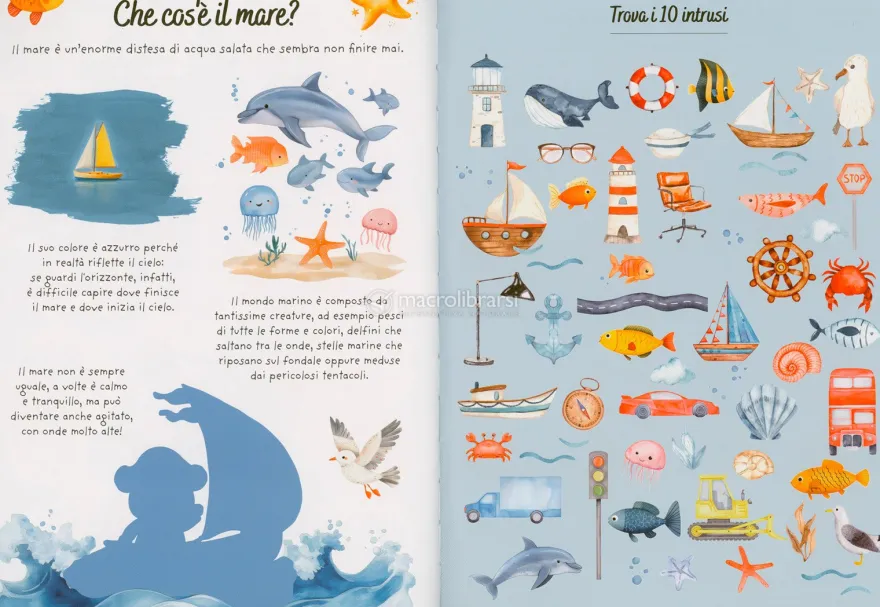 Vacanze al Mare - Sticker e Attività