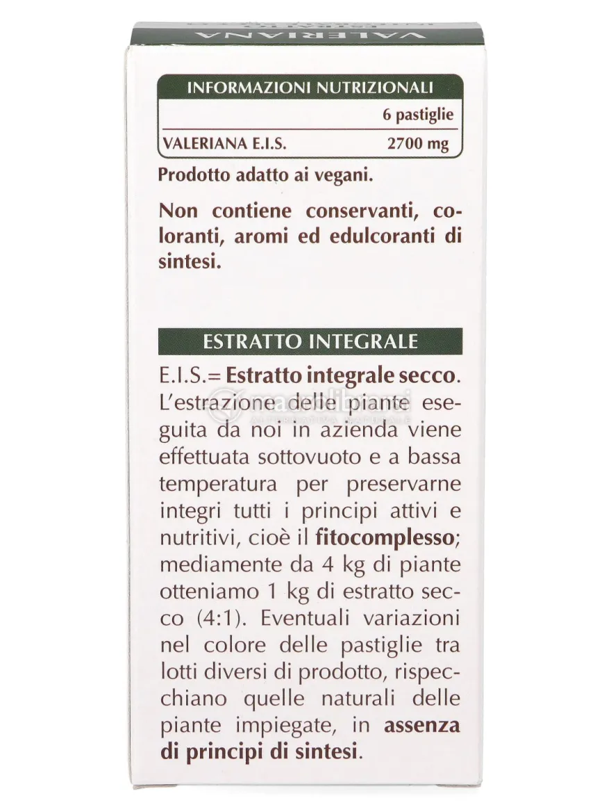 Valeriana Estratto Integrale Secco - Pastiglie